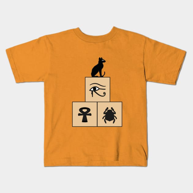 Egyptian Tee Shirt Kids T-Shirt by Soh"